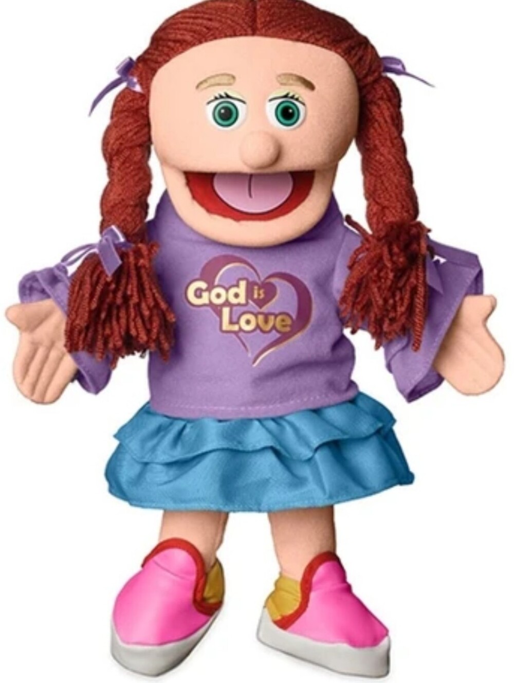 Silly Puppets 14" God Is Love Girl Hand Puppet Christian Ministery
